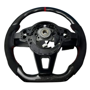 Volante de Coche Personalizado con Calefacción, LED y Fibra de Carbono Alcántara para <span class=keywords><strong>Mazda</strong></span> 3 Cx5 Cx-<span class=keywords><strong>5</strong></span> 50 2013 2014 2015 2016 2017 2018 2019 2020 2021 - Product Image 3