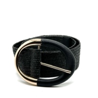 Ceinture élastique réglable OEM avec boucle en alliage, confortable, légère, douce, tendance, décorative, en sangle extensible, sans trous
