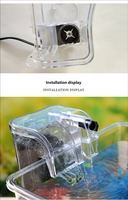 Mini filtre d'aquarium à suspendre au dos, design cascade, filtre externe pour filtration, aération et circulation de l'eau dans les aquariums