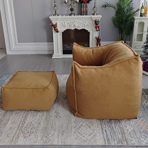 Living Room Furniture New Design Indoor Beanbag Chair Soft <strong>Boucle</strong> Foam Sofa Wholesale Foam Sofa Sack <strong>Bean</strong> <strong>Bag</strong> Chair Modern - Product Image 5