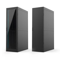 Ningbo lepin usine porte en verre personnalisée 42U 600*1200MM armoire intelligente pour centre de données avec ventilateur, capteur de fumée et serrure intelligente