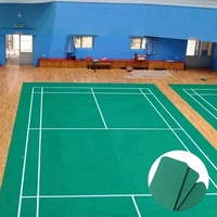3.5-6mm professionnel Pickleball terrain de basket tapis de sol intérieur anti-dérapant sol rouleau PVC vinyle Cour tapis pour Badminton