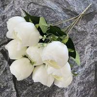 Bestseller Realistische Handgefertigte Seidenrosen Künstliche Blumensträuße für den Aprilscherz Heimdekoration Tianjin Modell Xiuli