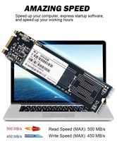 SSD NGFF M.2 SATA 4TB Grosir Kecepatan Tinggi, Hard Drive 4TB 2280mm M.2 SATA SSD untuk Laptop dan Desktop