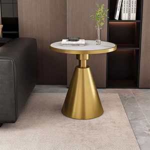 Creative Side <b>Table</b> Modern Simple Gourd Wood <b>Marble</b> Colored Glass Wood Nordic Style - Product Image 1