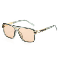 Lunettes de soleil carrées classiques vintage XY-269 pour femmes et hommes, de marque, rétro, en métal, style pilote, pour l'extérieur