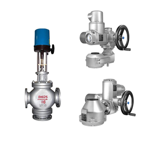 ระบบควบคุมสามทางแบบจีนพร้อมตัวกระตุ้น AUMA รุ่น SA และชุดเกียร์ - Product Image 4