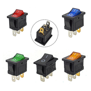 สวิตช์เปิด-ปิดแบบกด Kcd1 2 3 4 6 ขา / แบบโยก / ขนาดเล็ก / ไมโคร / สำหรับแผงวงจรพิมพ์ / 12V / 24V / 220V / ได้รับมาตรฐาน CE / CQC / สวิตช์ปุ่มกดแบบ LED - Product Image 5