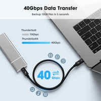 Offre Spéciale 8K 60HZ 40Gbps Transfert de données Thunderbolt 4 Câble Type c PD100W Charge pour téléphone portable Etc Produit électronique