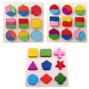 Đồ Chơi Bằng Gỗ Cho Trẻ Em Câu Đố 3D Đầy Màu Sắc Đồ Chơi Giáo Dục Montessori Học Tập Hình Học Cho Trẻ Em Đồ Chơi Bằng Gỗ Quà Tặng Câu Đố