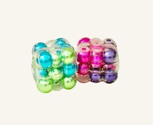 Creative Pearlescent Pearl <b>Ball</b> Cube Squishy Toy Noise Making Stress Relief <b>Squeeze</b> Vent Toy Gift - Product Image 6
