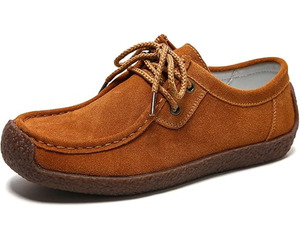 รองเท้าส้นเตี้ยทรงบัลเล่ต์ทำจากผ้าของผู้หญิงรองเท้าลำลองน้ำหนักเบาสวมใส่สบายรองเท้าสำหรับขับรถรองเท้าส้นเตี้ยติดโบว์ผ้านุ่ม - Product Image 5