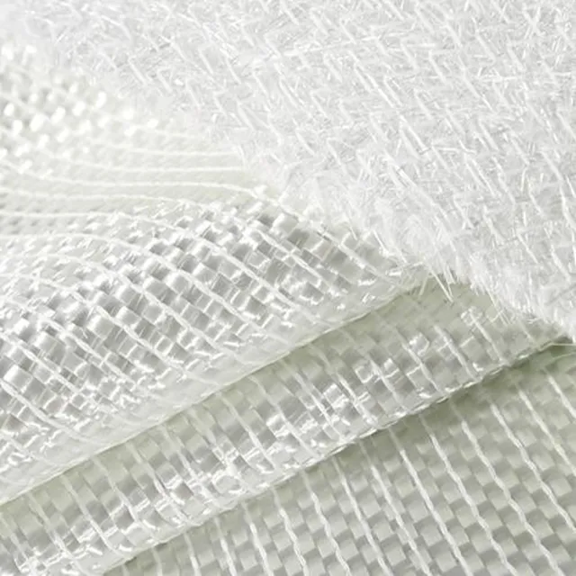 Epoxy/injeksi molding e-glass fiberglass kain pita tenun keliling combo dijahit mat untuk bangunan