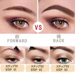 Juego de 5 Lápices para Microblading de Cejas, Pincel para Cejas, Color Gris Rojizo Claro y Oscuro, Negro Mágico, Resistente al Agua, 4 Puntas, para Tatuajes - Product Image 5
