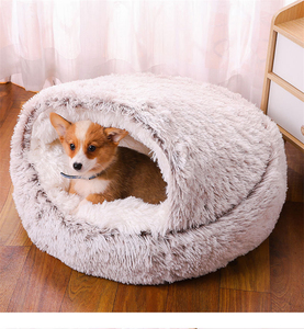 Cuccia a Ciambella Super Morbida per Cani e Gatti, Ecologica, in Peluche Lungo e Soffice, Lavabile, Calda e Confortevole per l'Inverno - Product Image 6