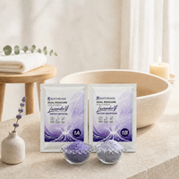 Kit de Pédicure 2 Étapes de Haute Qualité OEM/ODM pour Adultes : Bain de Pieds Effervescent au Sel Volcanique et SPA des Ongles, Élimination des Peaux Mortes à Base de Plantes