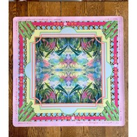 Nappe de table rose 800x800mm en fibre de haute qualité, antidérapante, pour jeux d'échecs et de cartes
