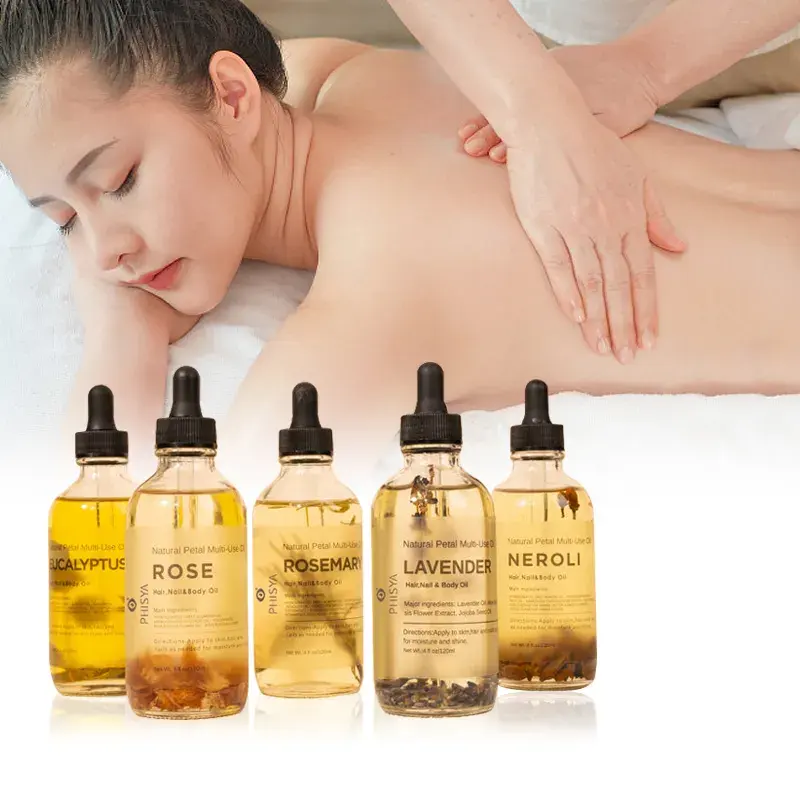 Hot Selling Kruidenextract Aromatherapie Etherische Olie Lichaamsmassage Huidverzorging Lavendel Rose Etherische Olie