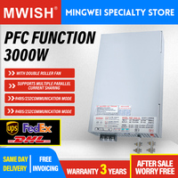 Alimentation à découpage AC-DC MWISH RSP-3000-48 3000W 48V 62.5A avec PFC actif pour l'automatisation laser CNC