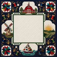 Ensemble de Mahjong Quilt 160 pièces, tuiles en acrylique, thème ferme et grange, style américain avec jokers
