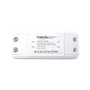 12W 300mA 30-40VDC Triac Dimming IP20 Single Output constant current isolation lamp led driver