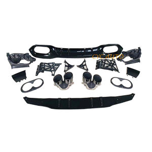 Parachoques trasero labio A45 diseño difusor trasero para Mercedes Benz A CLASS W177 Sport hatchback 2019 <span class=keywords><strong>2020</strong></span> + <span class=keywords><strong>A180</strong></span> A200 A250 - Product Image 6