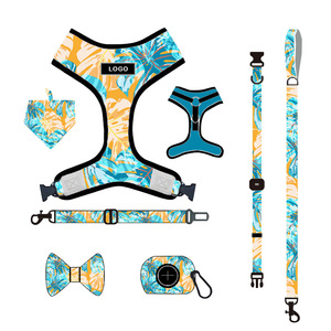 Colorful Custom Logo Pet <strong>Dog</strong> Harness with <strong>Leash</strong> Bandana and Poop Bag <strong>Unique</strong> Pet Product - Product Image 5