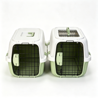 Cage de transport portable en plastique pour petits animaux, 2 tailles disponibles, approuvée par les compagnies aériennes, pour chiens et chats