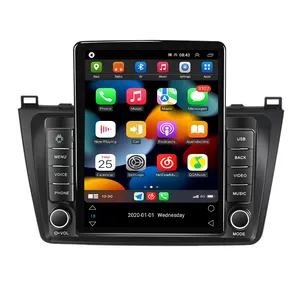 Navifly Pemutar DVD Mobil Android 11.0 Tesla, Stereo Mobil WIFI + IPS + BT Video Mobil untuk Mazda6 Mazda 6 2007-2012