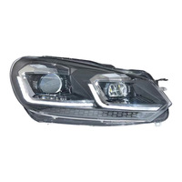 Ensemble de phares LED modifiés pour Volkswagen Golf 6 MK6 5K1 2010-2012, lentille de projecteur DRL dynamique