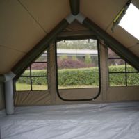 Tente de camping gonflable personnalisée, imperméable, pliable, portable, pour 4 à 6 personnes, avec tissu Oxford 600D, une chambre, pour une utilisation en extérieur