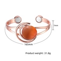 Bijoux élégants, vente en gros, Bracelet magnétique personnalisé, thérapie énergétique, manchette magnétique en cuivre pur