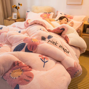 Factory Direct Sales Edredones Warm Sherpa <strong>Winter</strong> <strong>Quilt</strong> - Product Image 4