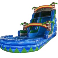 Vente chaude adulte toboggan gonflable maison de rebond plongeur toboggan gonflable château gonflable avec piscine pour enfants