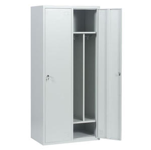 <span class=keywords><strong>Casier</strong></span> en acier à 2 portes, rangement moderne en métal pour salle de sport et école, 2 compartiments - Product Image 1