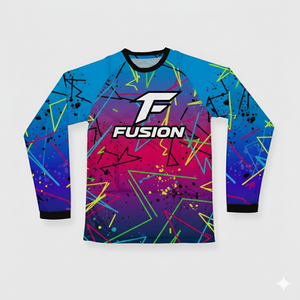 Jersey sepak bola cetakan Transfer sublimasi kustom pakaian jalanan anak muda bermotif DTG Jersey sepak bola lengan panjang untuk pria - Product Image 1