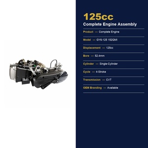 Ensemble moteur de scooter GY6 <span class=keywords><strong>125cc</strong></span>, 4 temps, monocylindre, unité complète pour scooter <span class=keywords><strong>125cc</strong></span> - Product Image 2