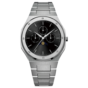 นาฬิกาข้อมือคู่โครโนกราฟสำหรับผู้ชายผู้หญิง,นาฬิกาข้อมือเทคโนโลยีทำจากสเตนเลสมียี่ห้อ MOQ ต่ำผลิตจากประเทศจีน - Product Image 3