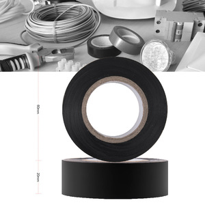 Ruban adhésif électrique en PVC 60 mm x 9 m noir, isolation en caoutchouc pour câblage, étanche et résistant à la chaleur - Product Image 1