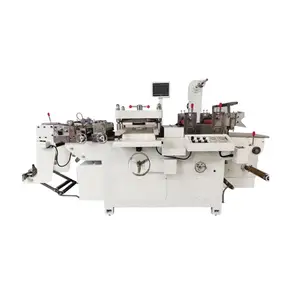 HC-450A Automatische Rol Om Zelfklevende Etikettenpapier Flatbed Matrijzen Snijmachine Te Rollen