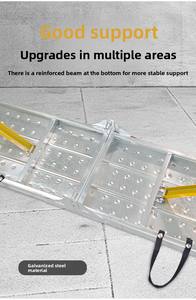 Échelle télescopique pliante en acier portable, plateforme de travail, échafaudage pour travaux de décoration - Product Image 3