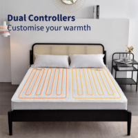 Couverture chauffante électrique portable, taille Queen/King, 203x152cm, arrêt automatique, protection PTC/NTC, certifiée CE/CB/GS