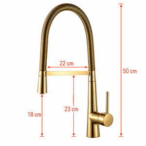 Grifo <span class=keywords><strong>de</strong></span> <span class=keywords><strong>Cocina</strong></span> Extraíble <span class=keywords><strong>de</strong></span> Acero Inoxidable <span class=keywords><strong>de</strong></span> Alta Calidad - Grifo <span class=keywords><strong>de</strong></span> Agua Fría Individual <span class=keywords><strong>de</strong></span> Acero Inoxidable 304 Flexible - Product Image 3