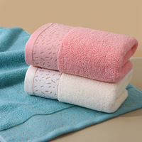 Vente chaude doux 100% coton serviettes épaisses doux absorbant pur coton serviette ménage ou hôtel serviettes