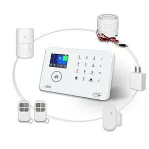 Hot Sale smart phone control WIFI GSM wireless home security alarm system with IP camera