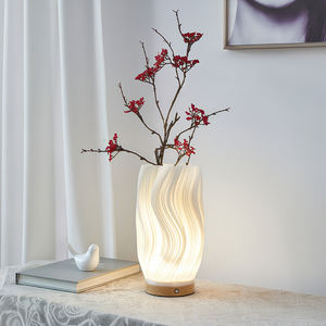 Digui Factory Oem Odm Novedad Romántica Simple Forma artística Led Luces de noche Nueva moderna Led 3D Impresión Lámpara de mesa creativa - Product Image 3