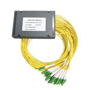 PLC Cassette Type SM 2x16 LC-APC Répartiteur de fibres optiques Tête carrée Queue Répartiteur de câbles à fibres optiques Boîte ABS de haute qualité - Product Image 3