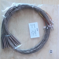 Sonde de température de classe Pt100, sonde RTD, câble blindé en métal de 1,5 m, deux fils, personnalisable OEM, matériau SS304, certifié CE