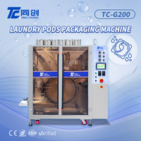 Machine de scellage de films multifonctionnelle à commande PLC, à écran tactile, pneumatique, haute vitesse, pour capsules de lessive liquide automatiques