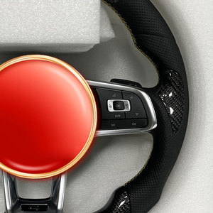 Volante de Fibra de Carbono para Volkswagen VW Polo Golf <span class=keywords><strong>R</strong></span> 6 7 8 MK6 MK7 GTi <span class=keywords><strong>Passat</strong></span> <span class=keywords><strong>B7</strong></span> B8 Jetta Gti Mk7 Gts Gtd Gte <span class=keywords><strong>R</strong></span>-<span class=keywords><strong>line</strong></span> Golf7 - Product Image 3